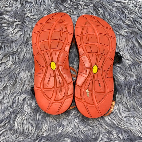 Chaco J104018 Women Rainbow Orange Toe Ring Sport Hiking Strappy Sandals - Picture 2 of 4